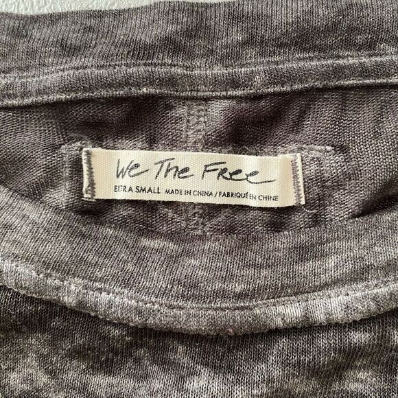 We The Free by Free People Black T-Shirt Midi Dress | Size XS | Slouchy Soft Lou - Picture 3 of 7